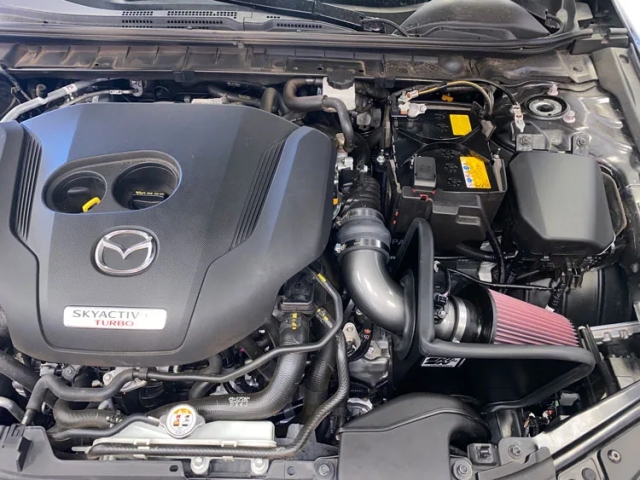 K&N 69 Series Typhoon Performance Air Intake System, Gunmetal Grey (2021-2023 Mazda3 2.5T AWD)