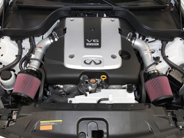 K&N 69 Series Typhoon Performance Air Intake System, Silver (2008-2020 Nissan 370Z & Infiniti G37)