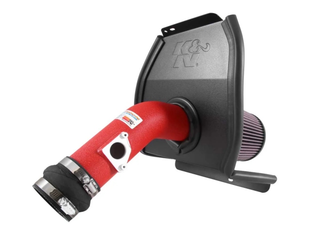 K&N 69 Series Typhoon Performance Air Intake System, Wrinkle Red (2015-2017 Subaru WRX STi)