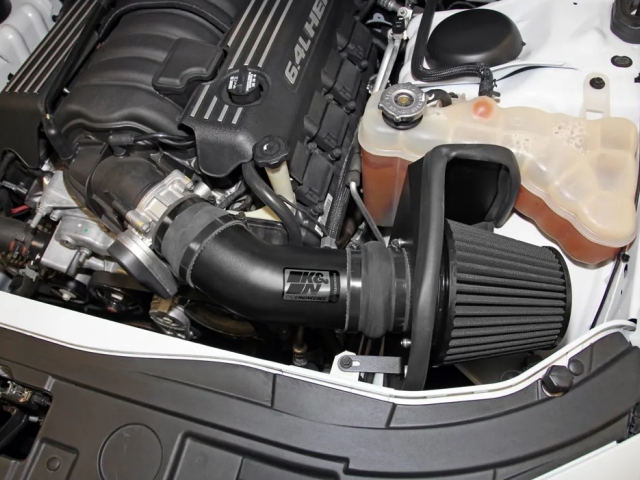 K&N 71 Series Blackhawk Induction Performance Air Intake System, Black (2012-2015 Chrysler 300, 2011-2023 Dodge Challenger & 2012-2023 Dodge Charger 6.4L HEMI)
