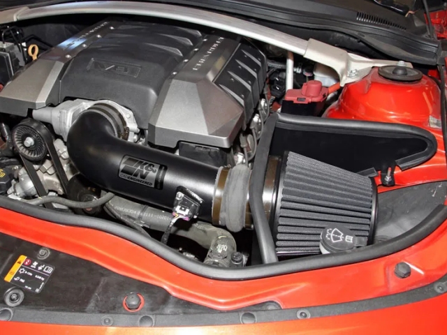 K&N 71 Series Blackhawk Induction Performance Air Intake System, Black (2010-2015 Chevrolet Camaro SS)