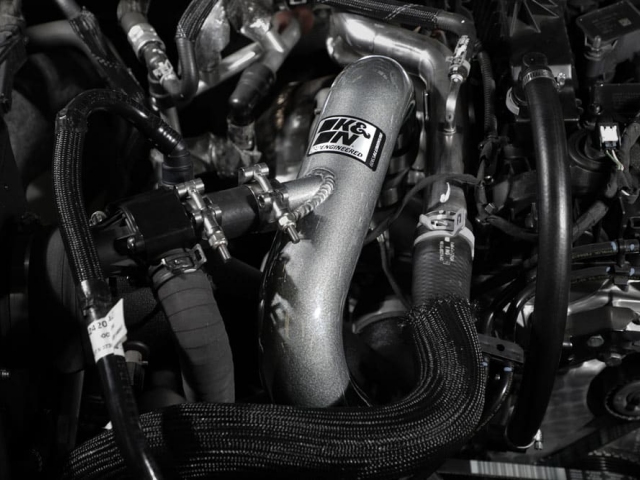 K&N Charge Pipe Kit, Gunmetal Gray (2021-2023 Ford Bronco 2.3L EcoBoost)