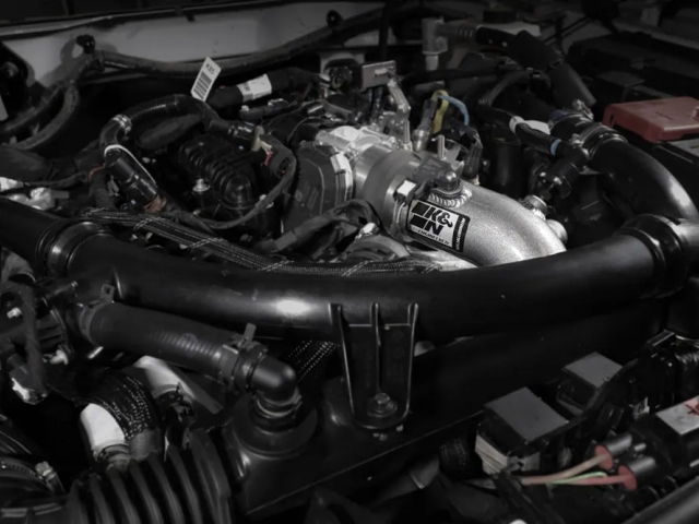 K&N Charge Pipe Kit, Gunmetal Gray (2021-2023 Ford Bronco 2.7L EcoBoost)