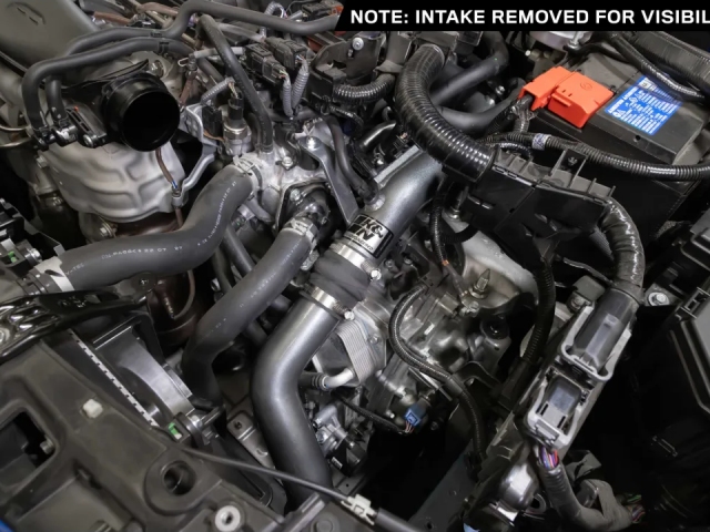 K&N Charge Pipe Kit, Gunmetal Gray (2022-2024 Honda Civic Si) - Click Image to Close