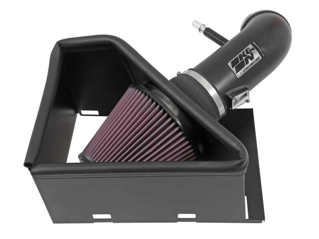 K&N 77 Series Performance Air Intake System, Textured Black (2014-2018 RAM 2500 HD 6.4L HEMI)