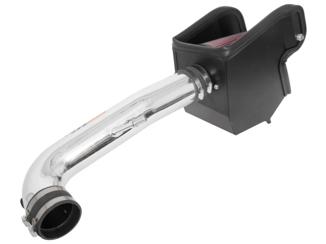 K&N 77 Series Performance Air Intake System, Polished (2018-2023 Jeep Wrangler JL & JLU & Gladiator JT 3.6L V6) - Click Image to Close