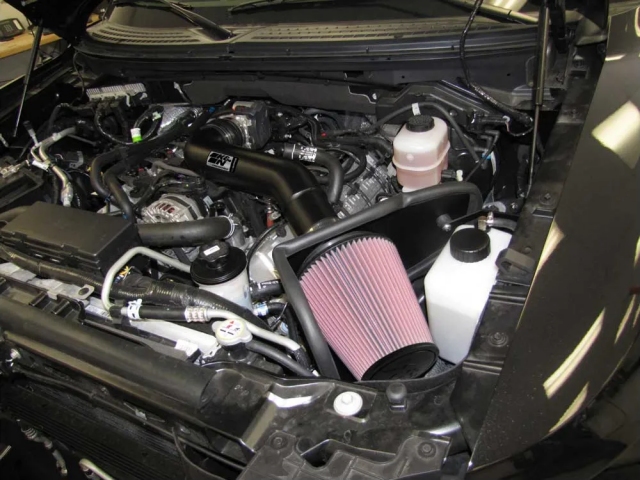 K&N 77 Series Performance Air Intake System, Textured Black (2010-2014 F-150 SVT Raptor 6.2L V8)