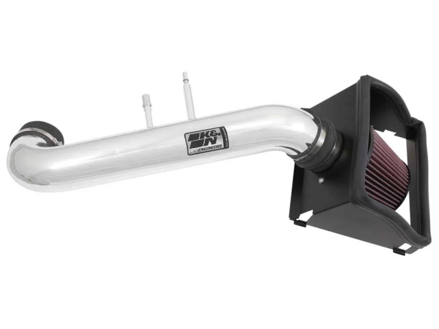 K&N 77 Series Performance Air Intake System, Bright Aluminized Metal (2015-2020 Ford F-150 5.0L COYOTE)