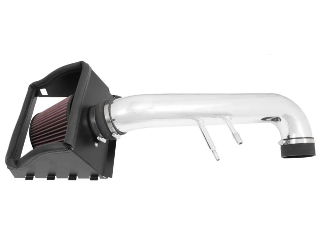 K&N 77 Series Performance Air Intake System, Bright Aluminized Metal (2015-2020 Ford F-150 5.0L COYOTE)