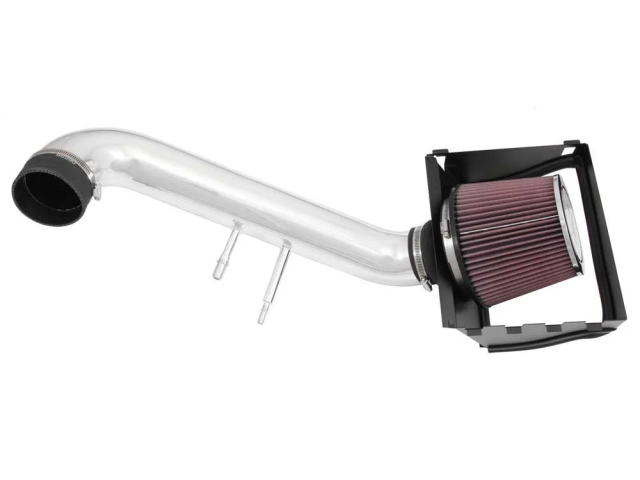 K&N 77 Series Performance Air Intake System, Bright Aluminized Metal (2015-2020 Ford F-150 5.0L COYOTE)