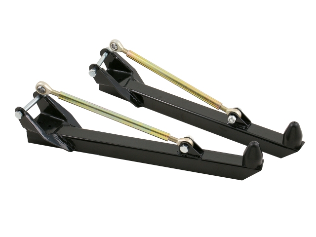 LAKEWOOD Traction Bars - Street/Strip - Coil Spring - Black Powdercoated Steel (1964-1977 GM A-Body)