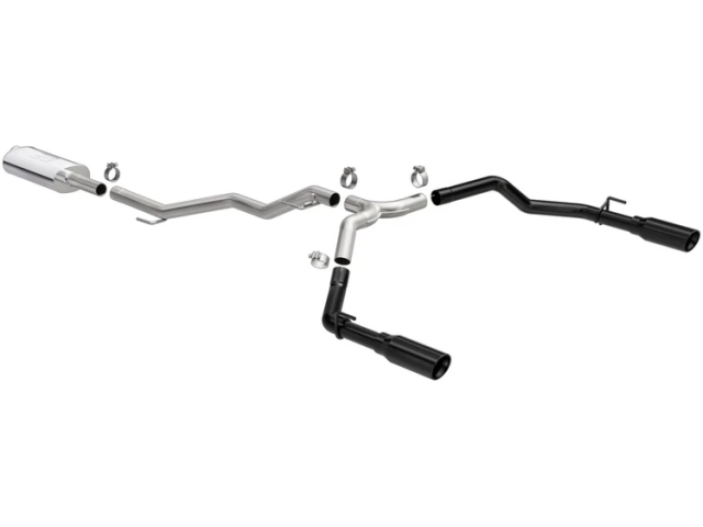 MAGNAFLOW "STREET SERIES" Cat-Back Exhaust w/ Black Tips, 3" (2020 Gladiator JT) - Click Image to Close