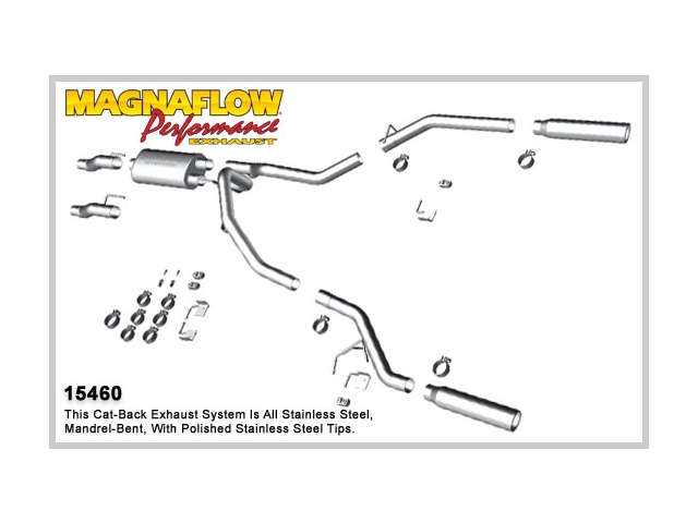 MagnaFlow 3"/2.5" Cat-Back Exhaust (2011-2014 F-150 3.7L, 5.0L & 6.2L) - Click Image to Close