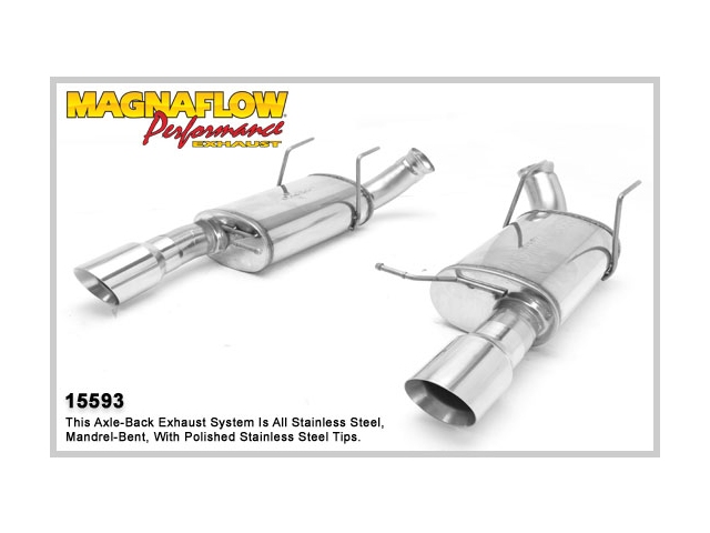 MagnaFlow 3" Axle-Back Exhaust, Street (2011-2012 Mustang GT & Shelby GT500)
