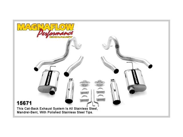 MagnaFlow 2.5" Cat-Back Exhaust, Street (1999-2004 Mustang GT & Mach I)