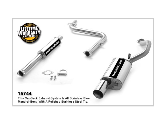 MagnaFlow 2.25" Cat-Back Exhaust (2001-2005 Mitsubishi Eclipse RS/GS) - Click Image to Close