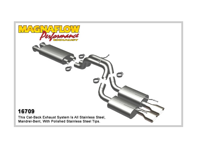 MagnaFlow 3" Cat-Back Exhaust (2006-2010 JEEP Grand Cherokee SRT-8) - Click Image to Close
