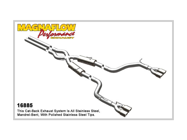 MagnaFlow 3" Cat-Back Exhaust, COMPETITION SERIES (2008-2014 Challenger SRT-8) - Click Image to Close