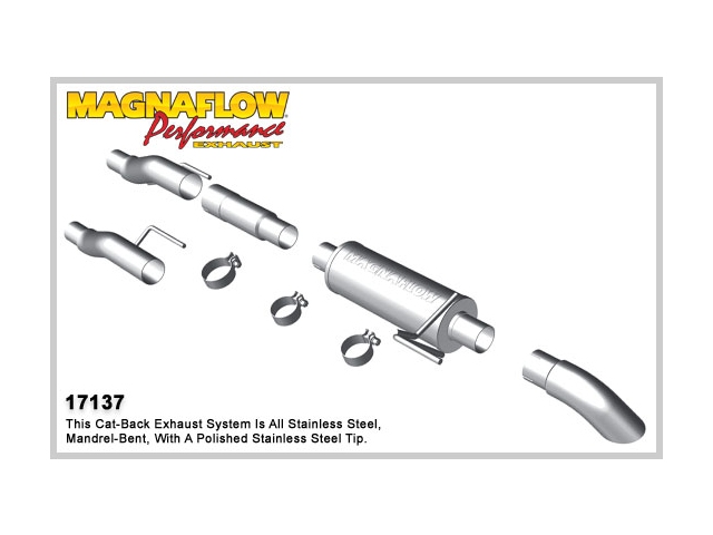 MagnaFlow 3" Cat-Back Exhaust, Off-Road Pro (2011-2014 F-150 3.7L, 5.0L & 6.2L)