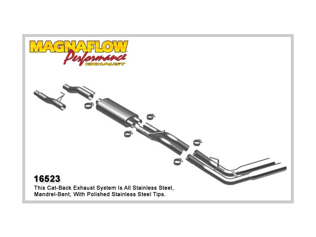 MagnaFlow 3"/2.5" Cat-Back Exhaust (2004-2010 F-150 4.6L & 5.4L) - Click Image to Close