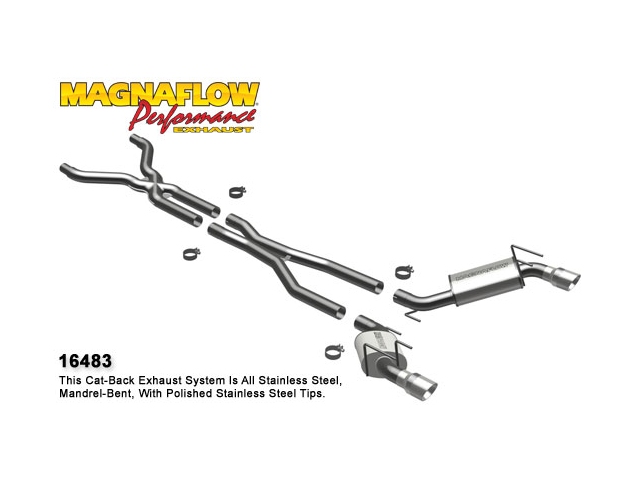 MAGNAFLOW 3" Cat-Back Exhaust, COMPETITION SERIES (2010-2013 Camaro SS) - Click Image to Close