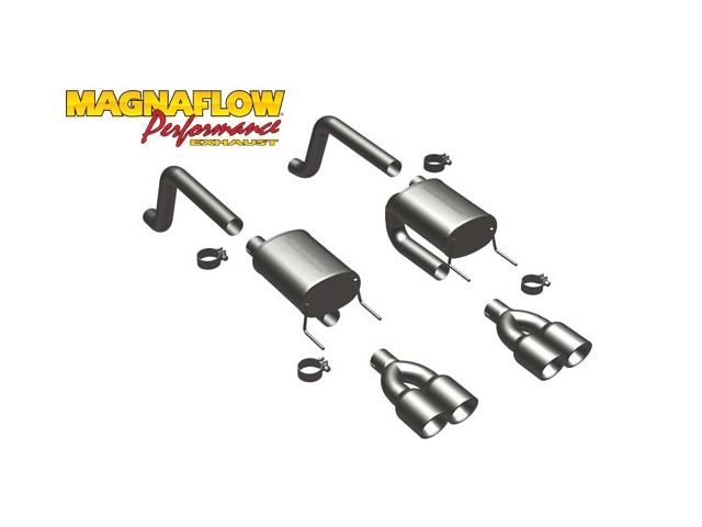 MagnaFlow 2.5" Axle-Back Exhaust, STREET SERIES (2009 Corvette LS3) - Click Image to Close