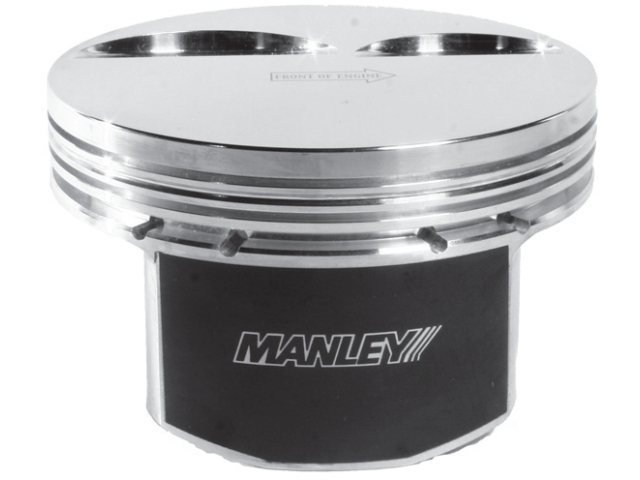 MANLEY PLATINUM SERIES Standard Pistons, -2cc FLAT TOP [Bore Size 3.800" | Over Size +.020" | Rod Length 6.125" | Stroke 3.622" | Comp Distance 1.304" | Piston Wt/Gms 454] (GM 5.3L LS)