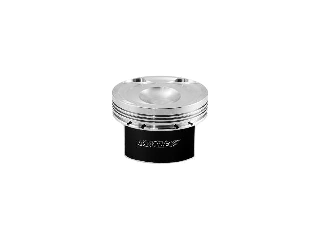 MANLEY PLATINUM SERIES Standard Pistons [Bore Size mm 87.6 | Over Size +.1mm | Rod Length 5.875" | Stroke mm 94 | Comp Distance 1.291" | Dome Volume (cc) -8.2 | Comp Ratio 9.5 | Piston Type Dish | Piston Wt/Gms 384] (FORD 2.3L EcoBoost) - Click Image to Close