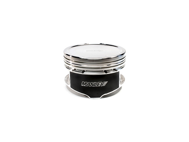 Manley Platinum Series Lightweight Pistons, -6.5cc Dish [Bore Size 3.552" | Rod Length 5.933" | Stroke 3.543" | Compression Distance 1.220" | 51cc 9.86 | Piston Wt/Gms 352 | Piston & Pin Wt/Gms 440] (FORD 4.6L 3V)