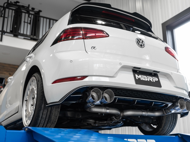 MBRP ARMOR PRO "RACE" Cat-Back Exhaust, 3"/2.5" (2015-2019 Volkswagon Golf R) - Click Image to Close