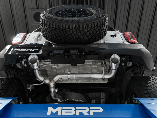 MBRP ARMOR PRO "TOUR" Cat-Back Exhaust, 3"/2.5" (2021-2022 Ford Bronco 2.3L & 2.7L EcoBoost) - Click Image to Close