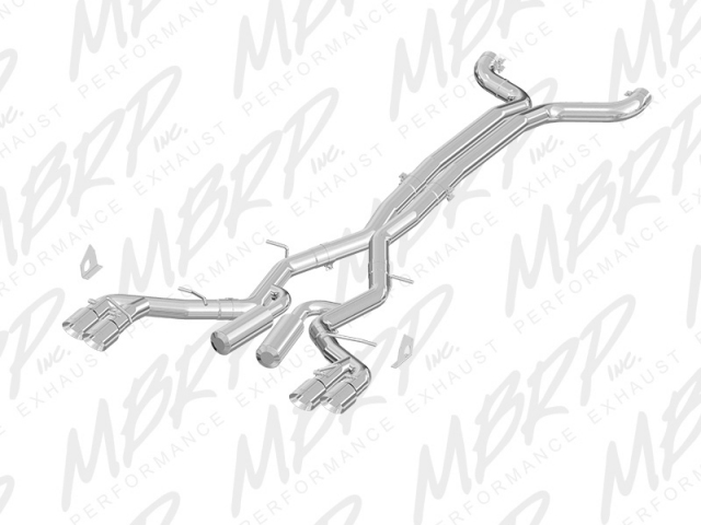 MBRP INSTALLER SERIES Cat-Back Exhaust (2016 Camaro SS)