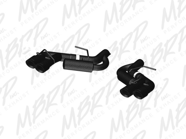 MBRP BLACK SERIES Axle-Back Exhaust (2016 Camaro SS) - Click Image to Close