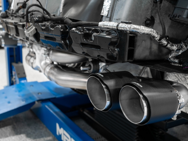 MBRP PRO SERIES Cat-Back Exhaust w/ Carbon Fiber Tips (2020-2021 Corvette Stingray) - Click Image to Close
