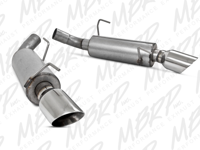 MBRP Installer Series Axle-Back Exhaust (2005-2010 Mustang GT) - Click Image to Close