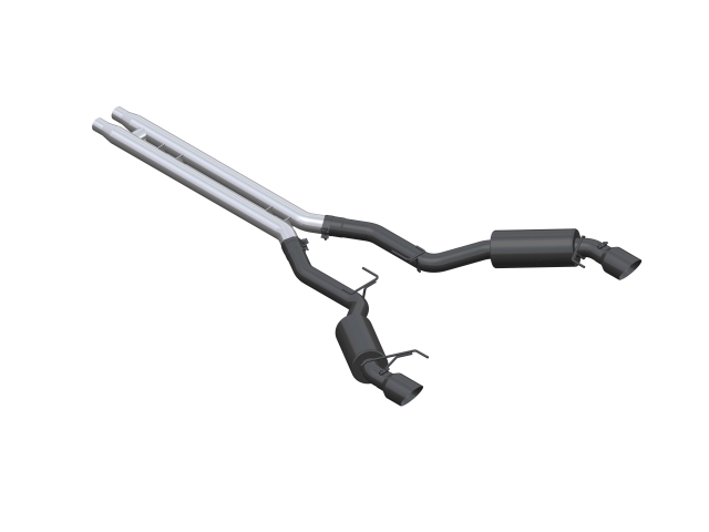 MBRP Black Series Cat-Back Exhaust, STREET VERSION (2015 Mustang GT) - Click Image to Close