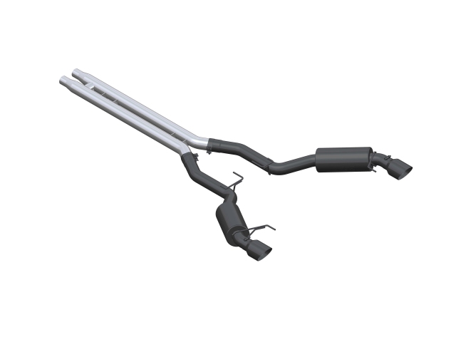 MBRP BLACK SERIES Cat-Back Exhaust, RACE VERSION (2015 Mustang GT) - Click Image to Close