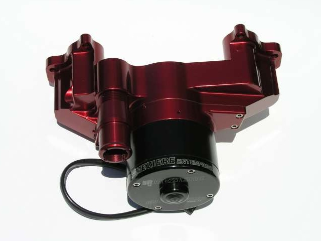 Meziere 100 Series Electric Water Pump, Red, Standard (GM LS1)