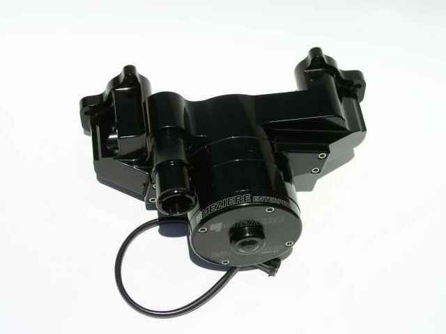 Meziere 100 Series Electric Water Pump, Black, Standard (GM LS1) - Click Image to Close