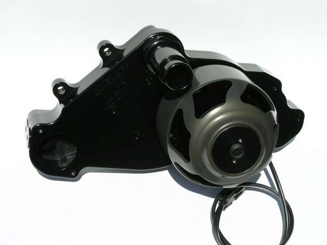 Meziere 300 Series Electric Water Pump, Black (GM LS1) - Click Image to Close