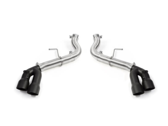 MISHIMOTO Quad Tip RACE Axle-Back Exhaust w/ Black Tips (2016-2018 Camaro SS) - Click Image to Close