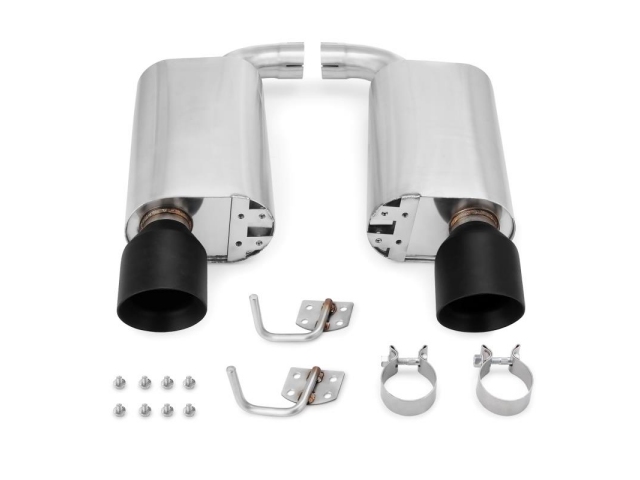MISHIMOTO STREET Axle-Back Exhaust w/ Black Tips (2015-2017 Mustang GT) - Click Image to Close