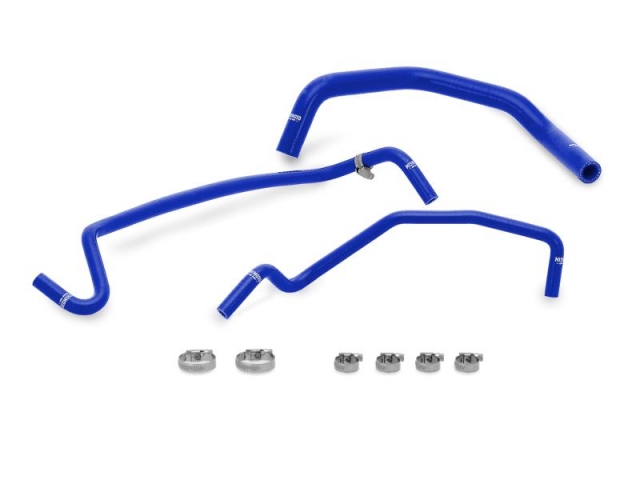 MISHIMOTO Silicone Ancillary Radiator Hose Kit, Blue (2015-2016 Mustang GT)