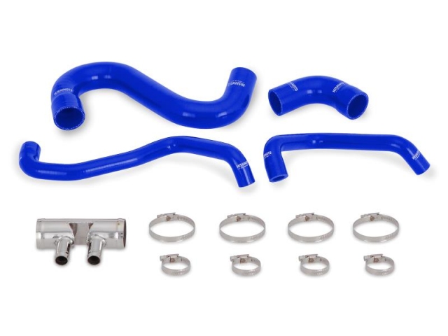 MISHIMOTO Silicone Lower Radiator Hose Kit, Blue (2015-2017 Mustang GT) - Click Image to Close