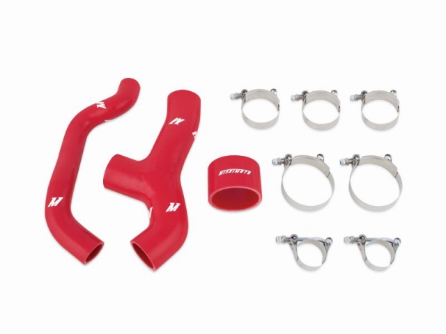 MISHIMOTO Silicone Intercooler Hose Kit, Red (2006-2007 Impreza WRX) - Click Image to Close