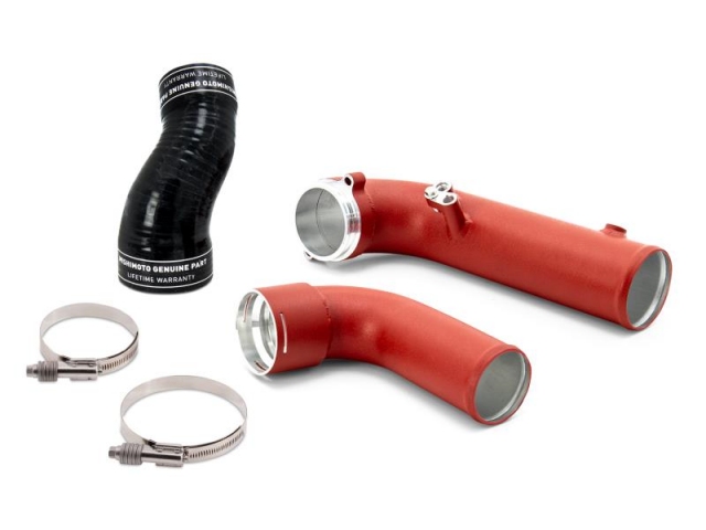 MISHIMOTO Performance Charge Pipe, Wrinkle Red (2019-2020 BMW Z4 & Toyota GR Supra 3.0T)