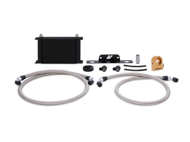 MISHIMOTO Oil Cooler Kit, Thermostatic, Black (2010-2015 Camaro SS)