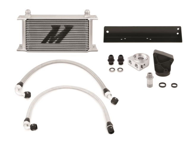 MISHIMOTO Oil Cooler Kit, Non-Thermostatic, Silver (2010-2012 Genesis 3.8L V6)