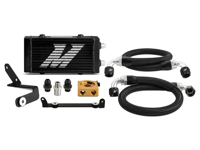 MISHIMOTO Oil Cooler Kit, Thermostatic Black Cooler (2023-2024 Toyota GR Corolla)
