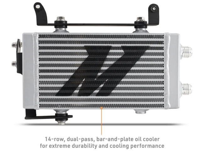 MISHIMOTO Oil Cooler Kit, Thermostatic Silver Cooler (2023-2024 Toyota GR Corolla)